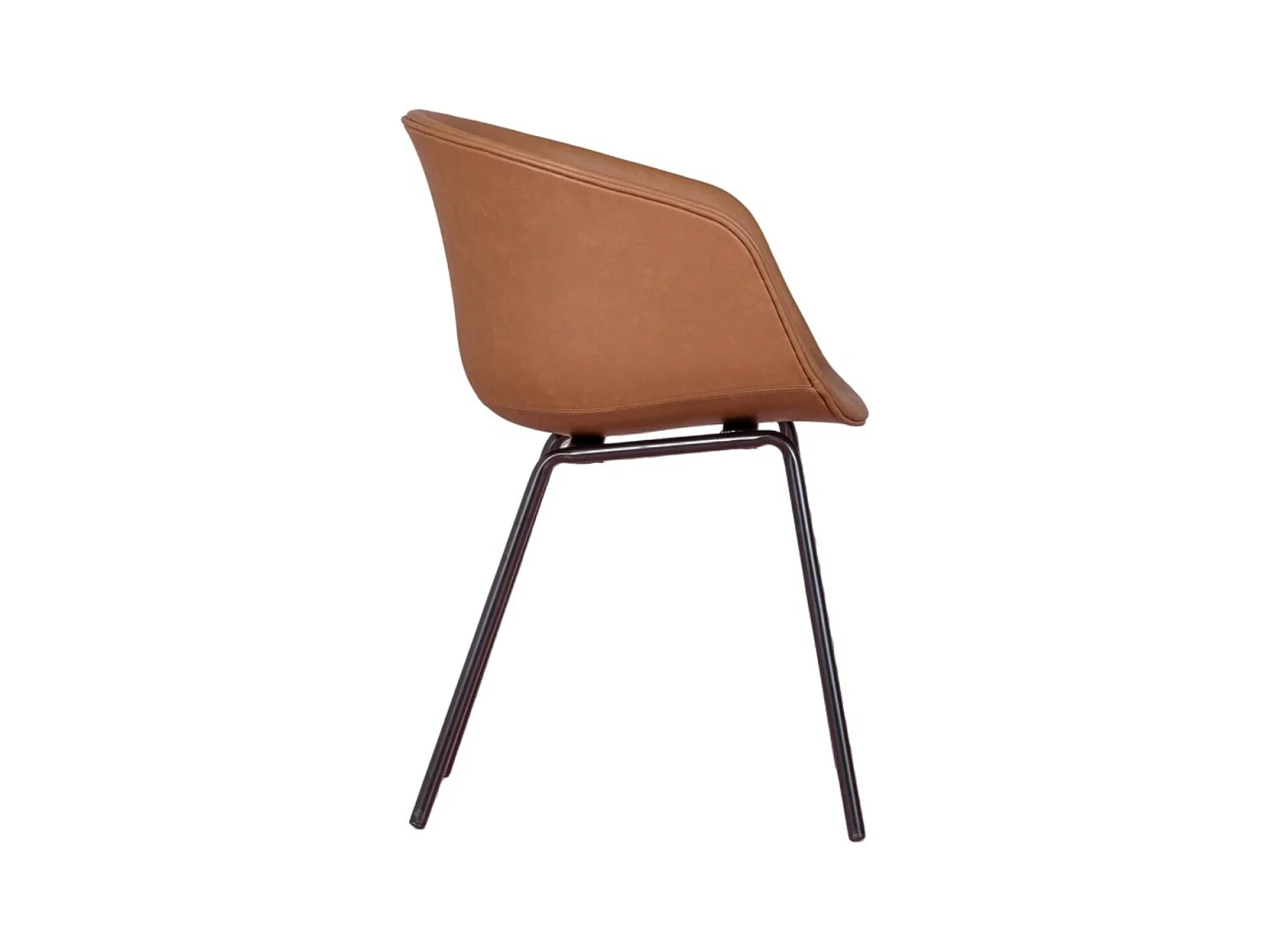 Chaise rembourrée Oliver en similicuir – Élégance et confort pour votre intérieur-Beige clair