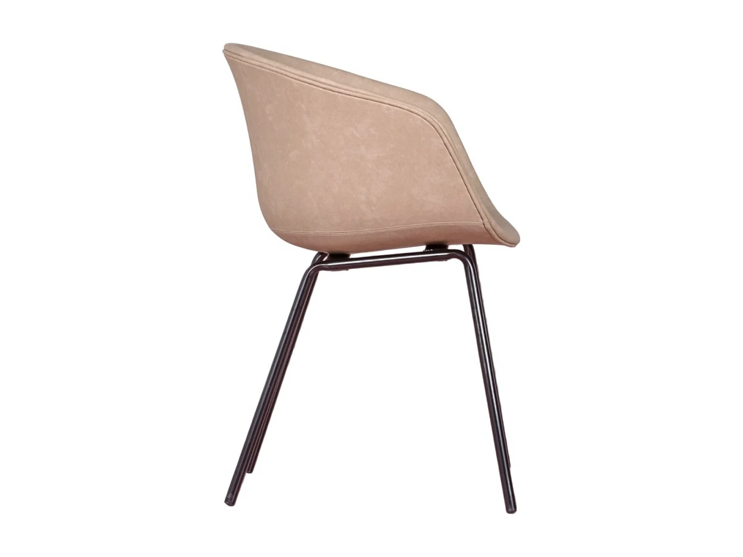 Chaise rembourrée Oliver en similicuir – Élégance et confort pour votre intérieur-Beige clair