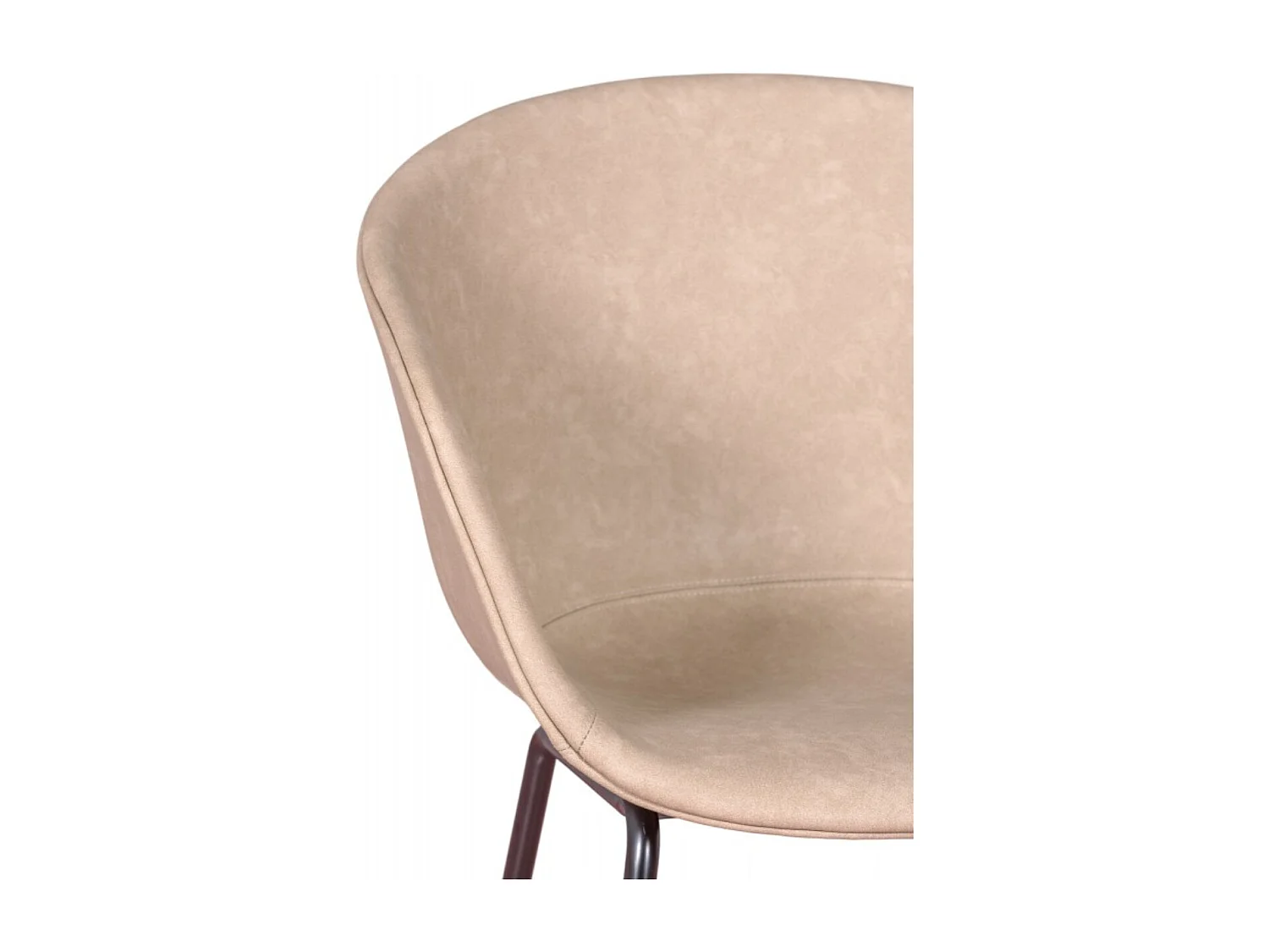 Chaise rembourrée Oliver en similicuir – Élégance et confort pour votre intérieur-Beige clair