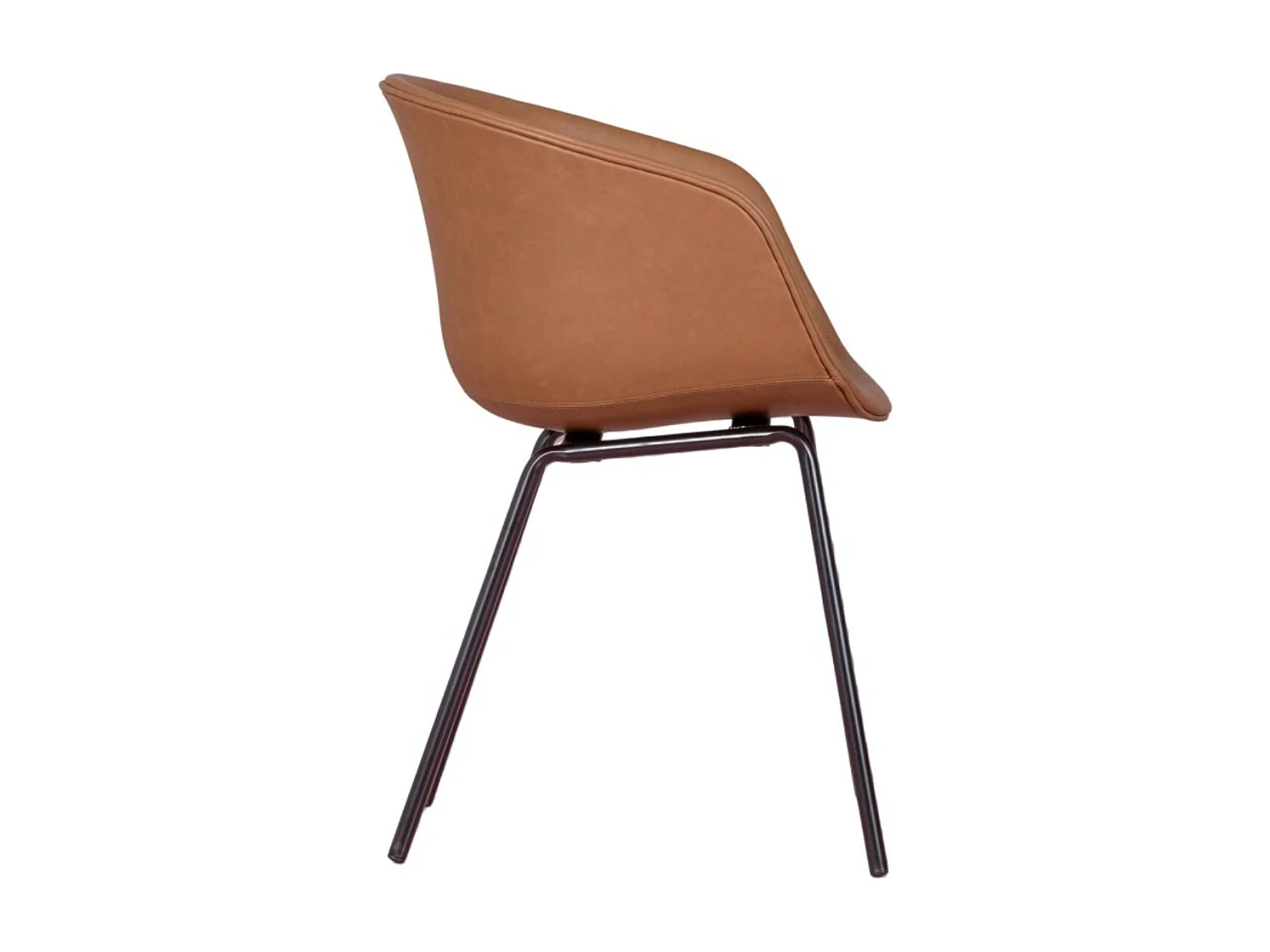 Chaise rembourrée Oliver en similicuir – Élégance et confort pour votre intérieur-Beige clair