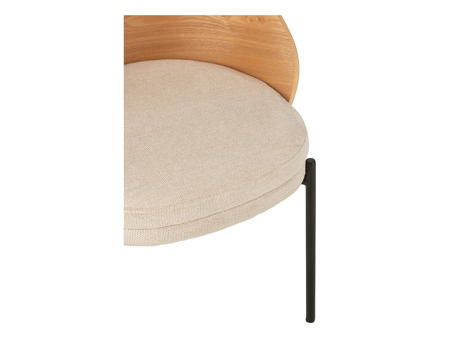 Silla LONE – Diseño moderno y comodidad duradera-Color ribete verde crudo