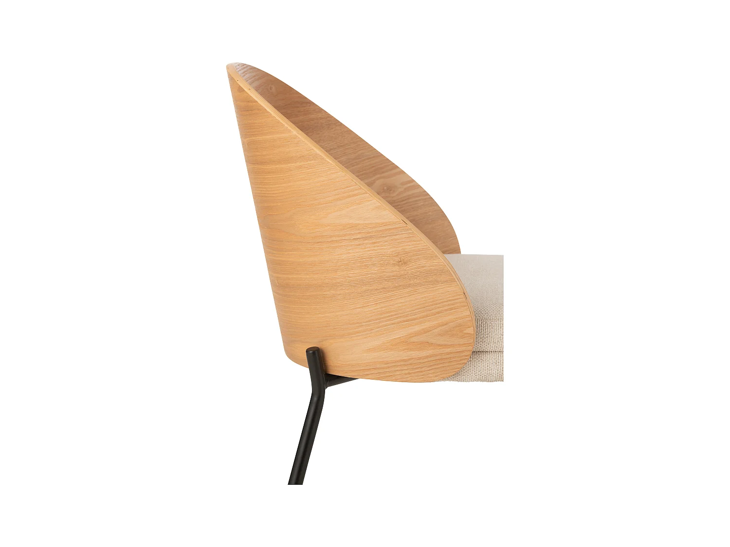 Silla LONE – Diseño moderno y comodidad duradera-Color ribete verde crudo