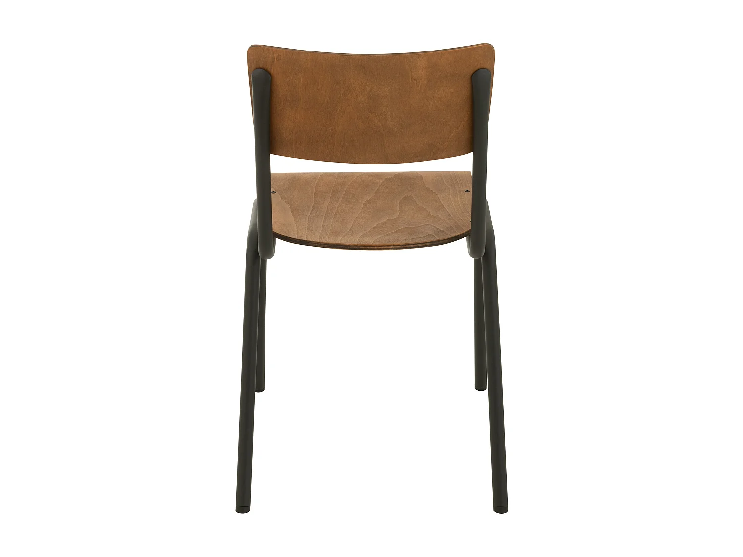 Silla de cocina LOKA en madera y metal - Estilo retro-Color Marrón