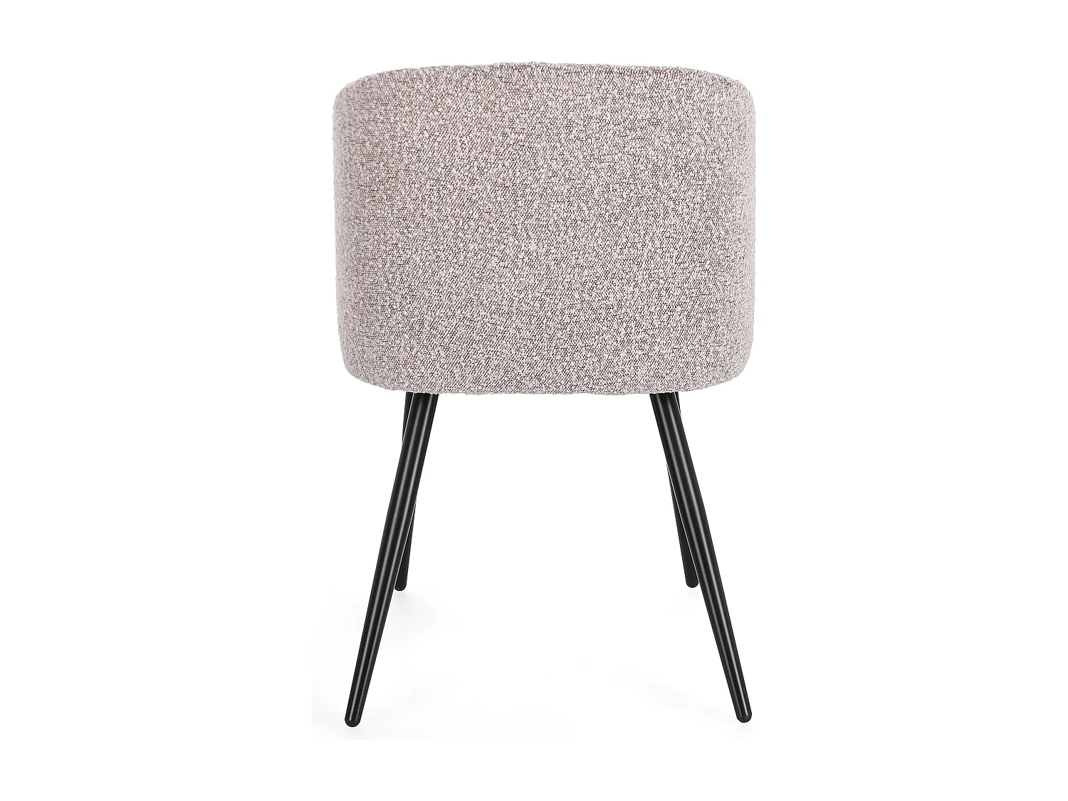 Lust zwarte kunstleren stoel en chroom metalen poten - Set van 2-Kleur Beige