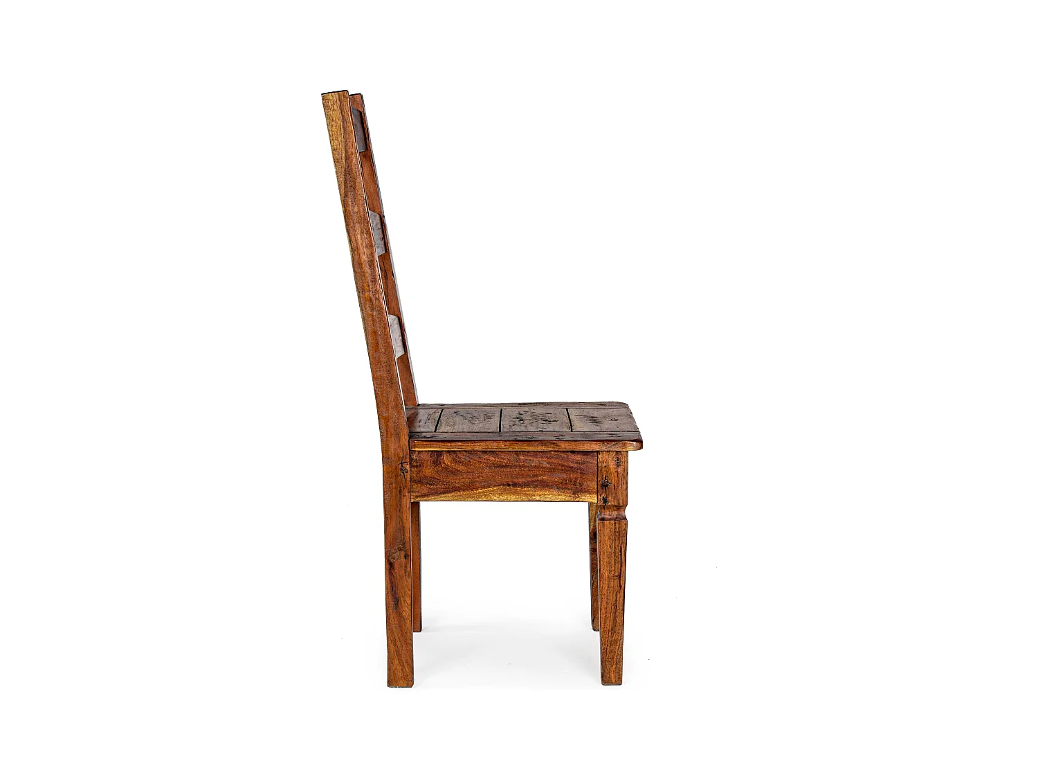 Kastela stoel van massief acaciahout met rustieke bruine afwerking - Set van 2