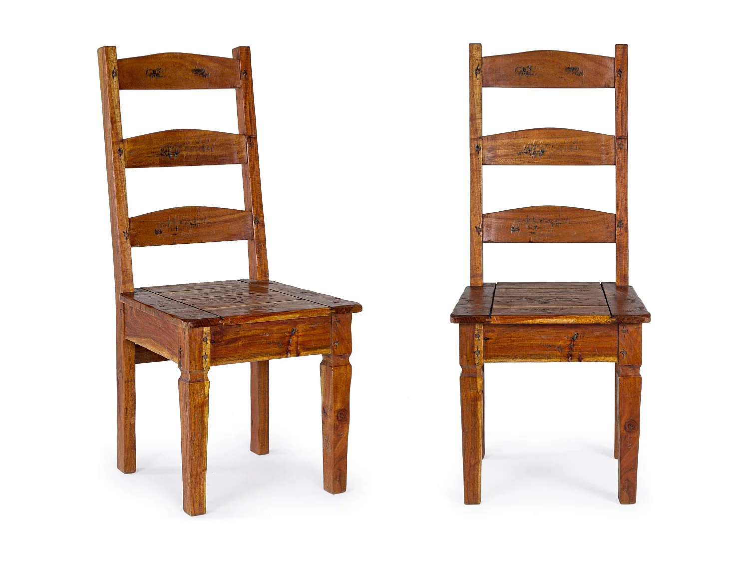 Lot de 2 chaises en bois d'acacia KASTELA