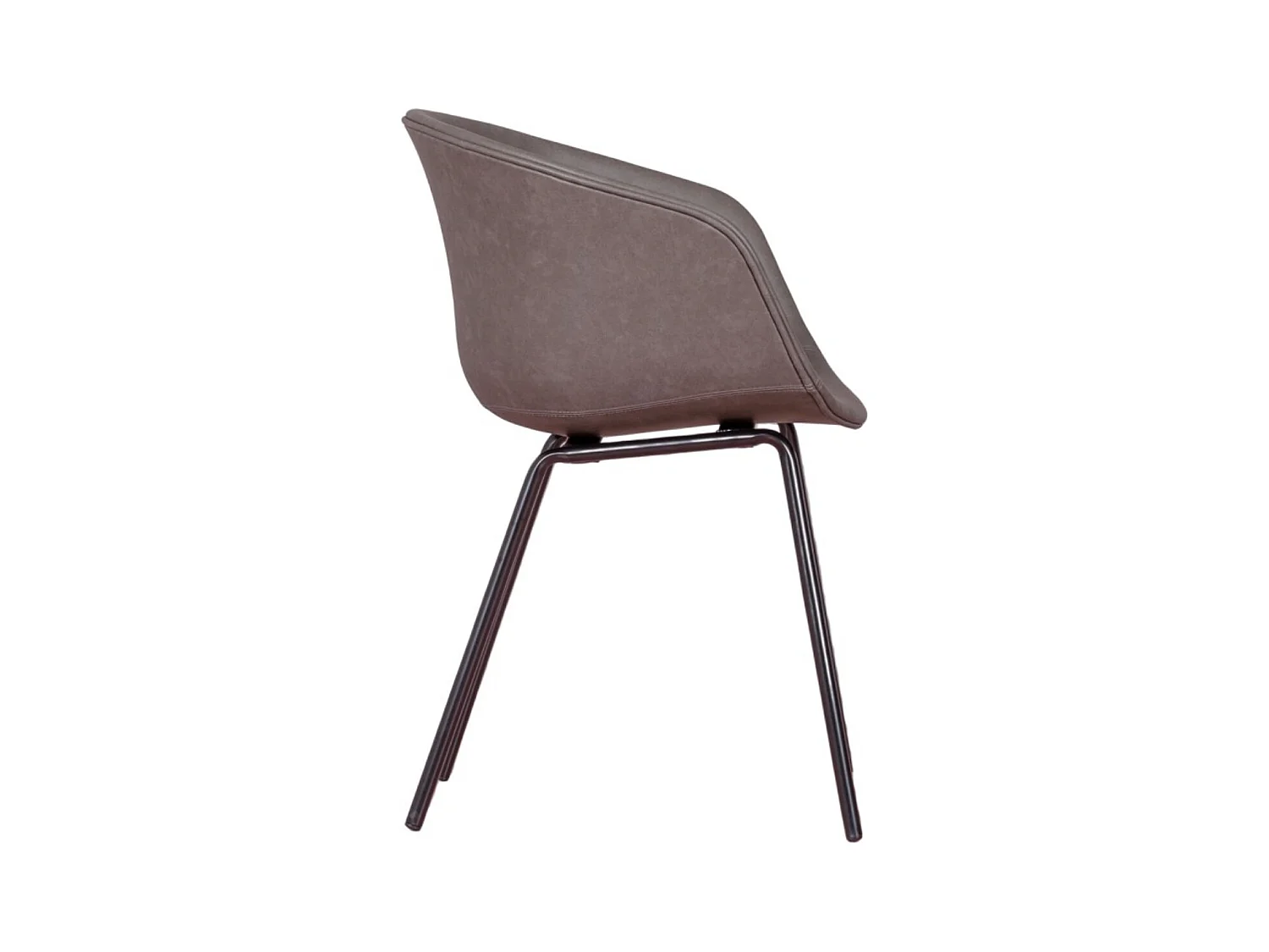 Chaise rembourrée Oliver en similicuir – Élégance et confort pour votre intérieur-Gris