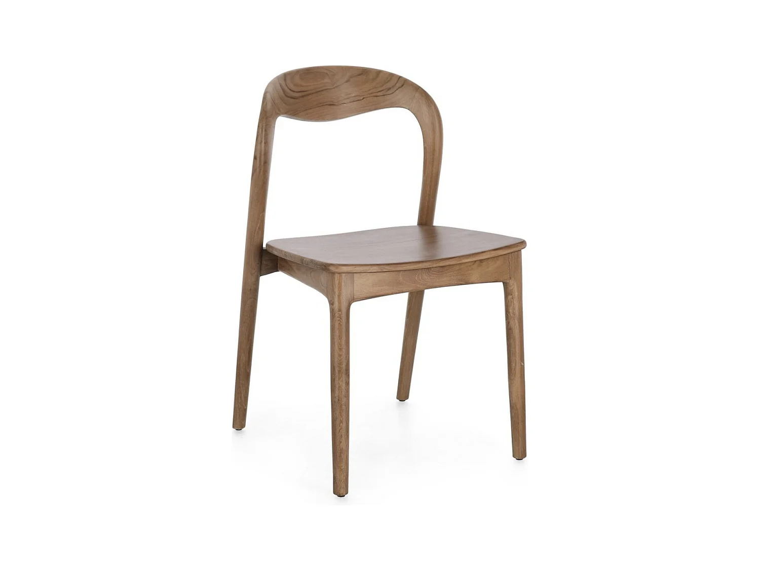 Set van 2 hoogwaardige teakhouten stoelen – model Kiley-Kleur Natuurlijk