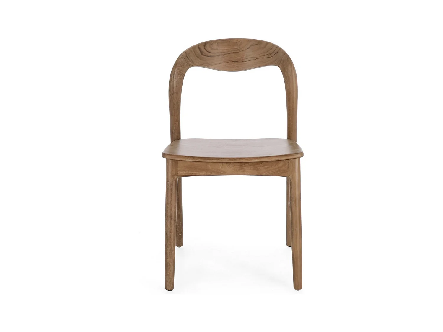 Set van 2 hoogwaardige teakhouten stoelen – model Kiley-Kleur Natuurlijk