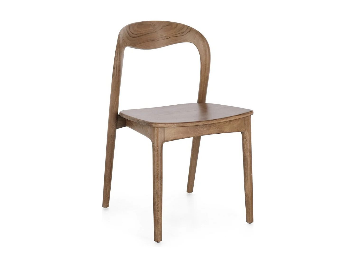 Set van 2 hoogwaardige teakhouten stoelen – model Kiley-Kleur Natuurlijk