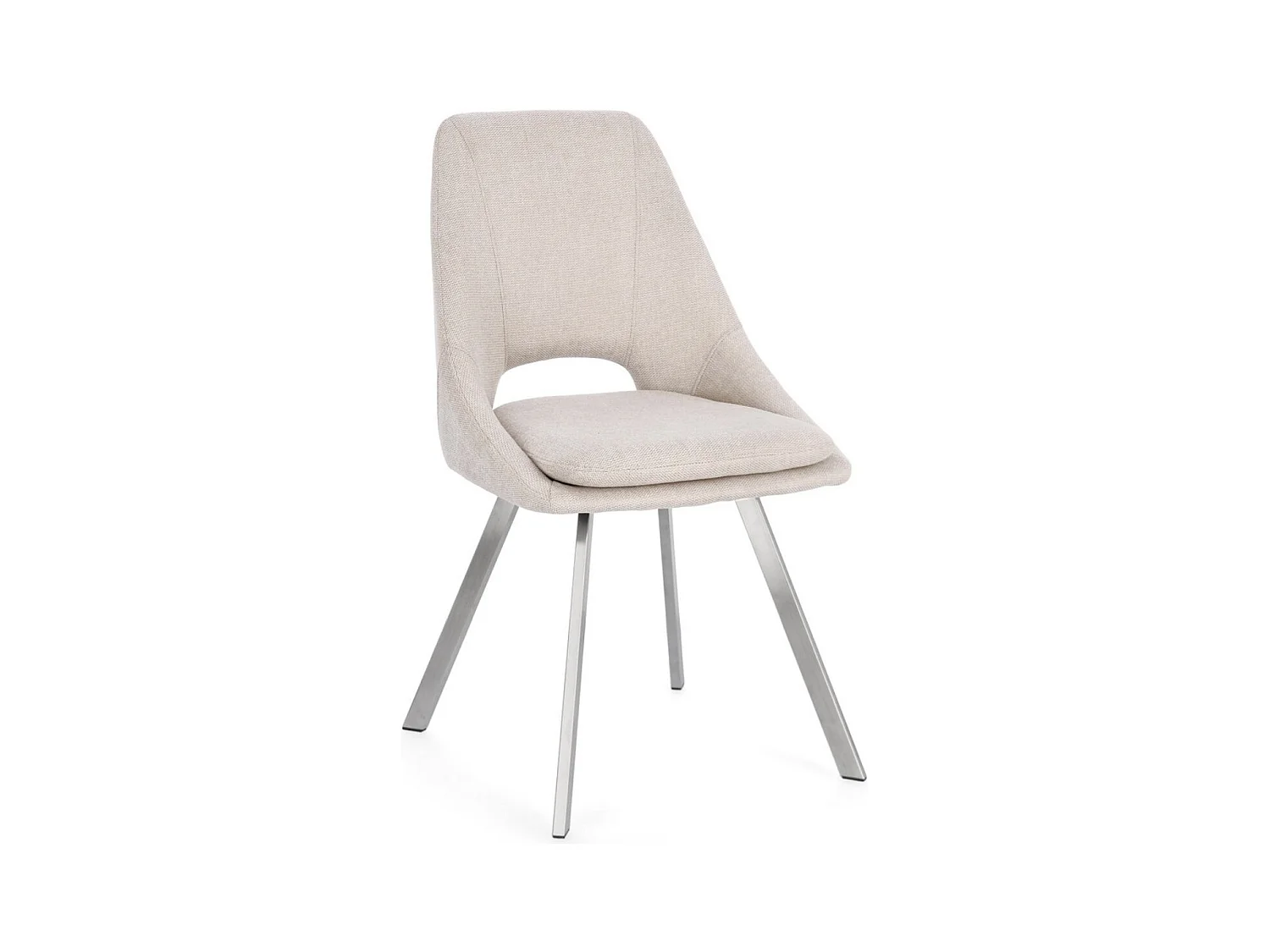 Set van 2 moderne Kashar stoelen – Hedendaagse elegantie-Kleur Beige