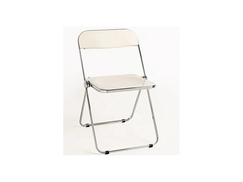 Chaise pliante blanche Marta - Lot de 4