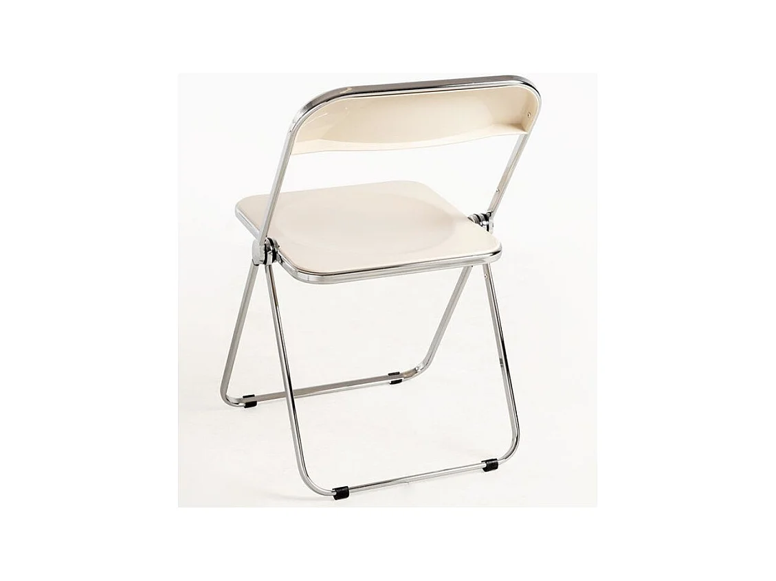 Chaise pliante blanche Marta - Lot de 4