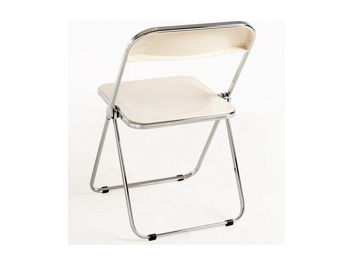 Chaise pliante blanche Marta - Lot de 4