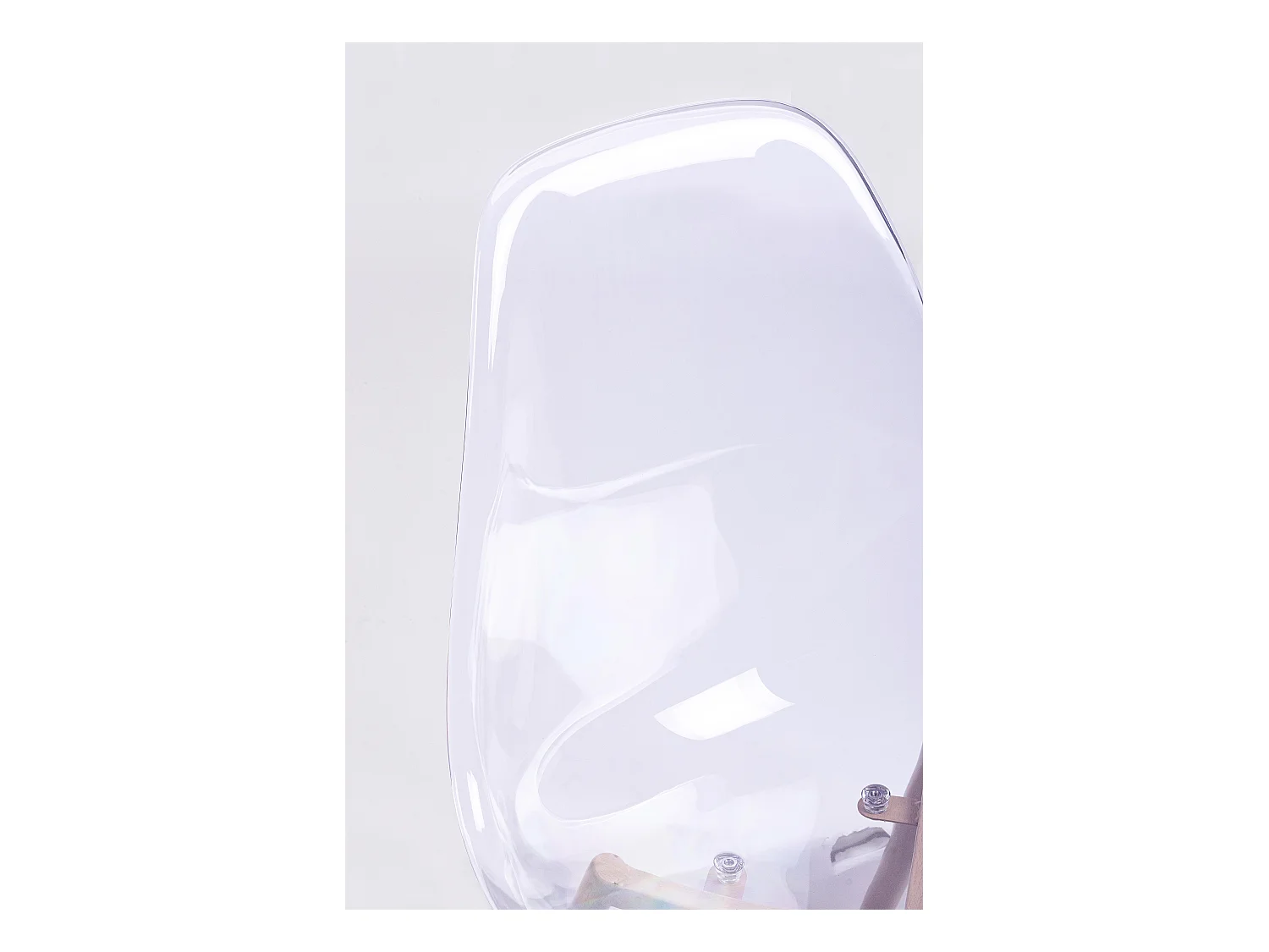 Lot de 4 chaises Mandy en polycarbonate transparent - Design moderne et épuré