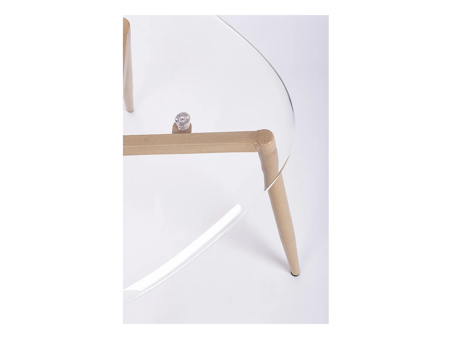 Lot de 4 chaises Mandy en polycarbonate transparent - Design moderne et épuré