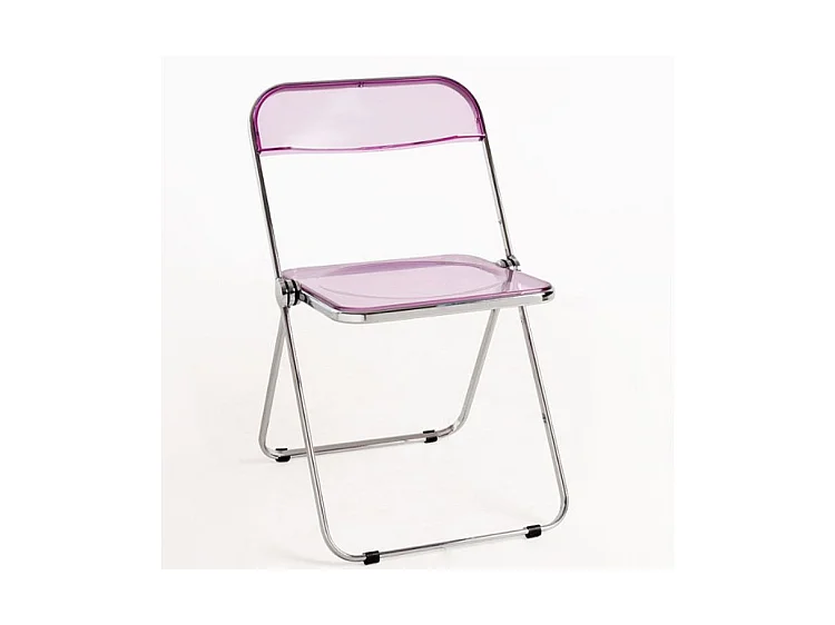 Chaise pliante rose Marta - Lot de 4