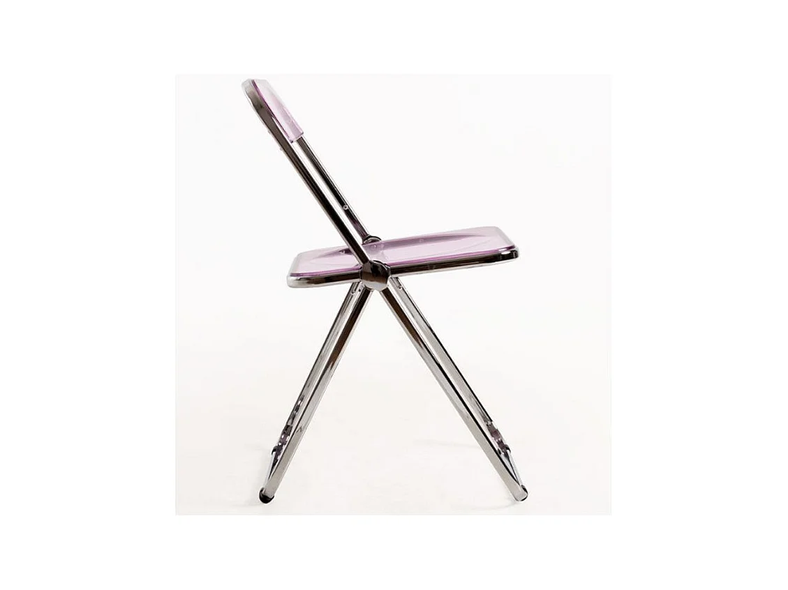 Chaise pliante rose Marta - Lot de 4