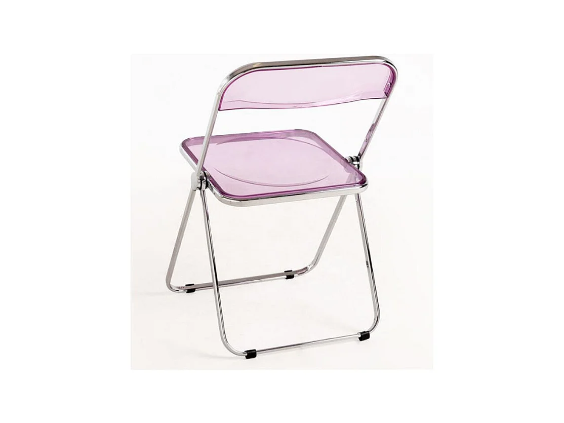 Chaise pliante rose Marta - Lot de 4