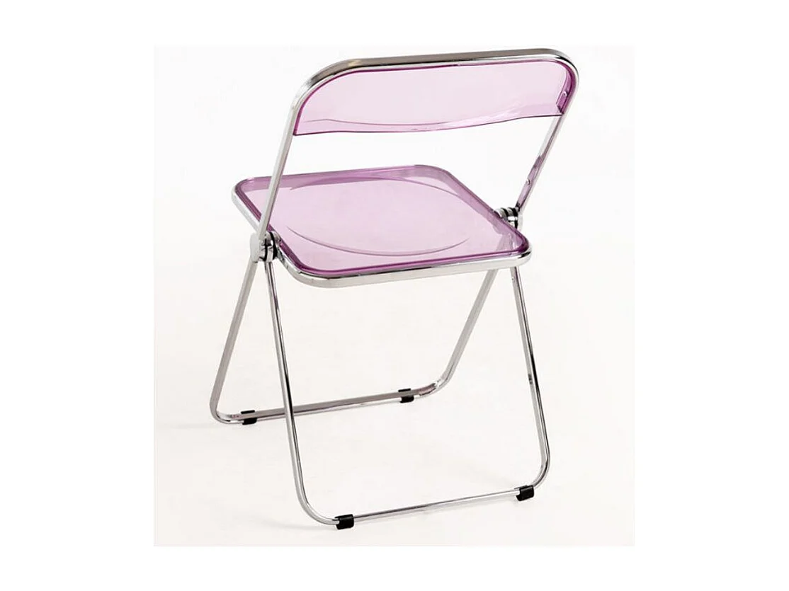 Chaise pliante rose Marta - Lot de 4