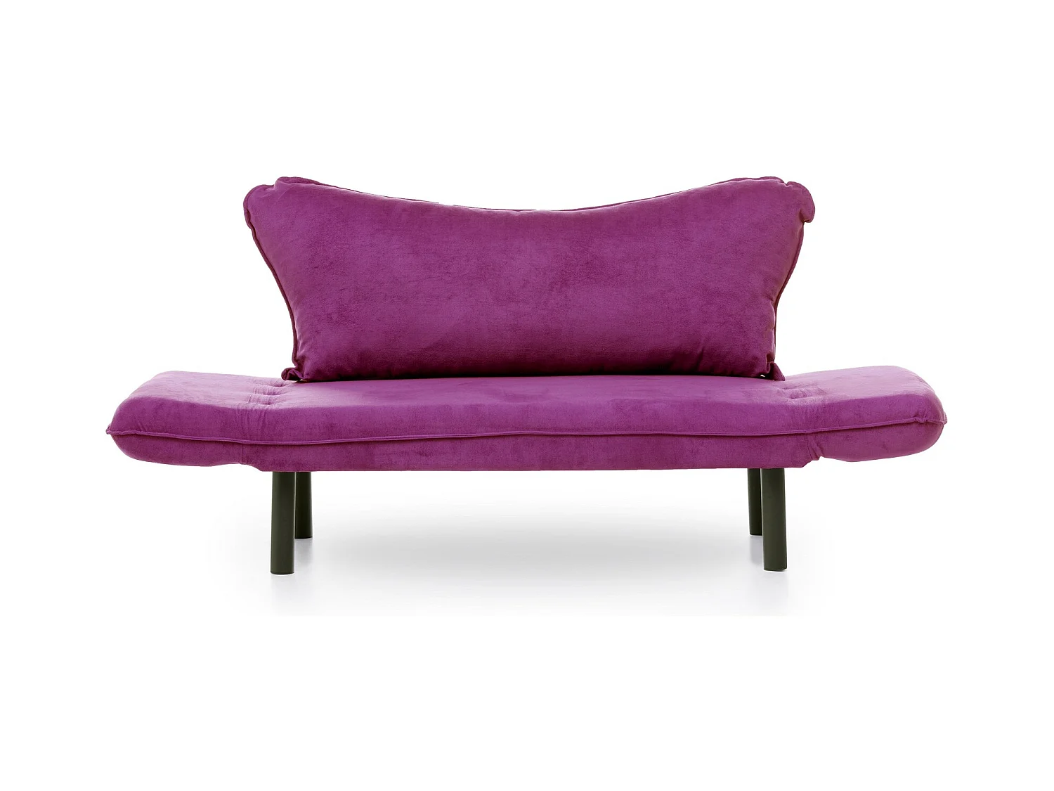 Sofá convertible 2 plazas Kalos tela violeta 140 cm