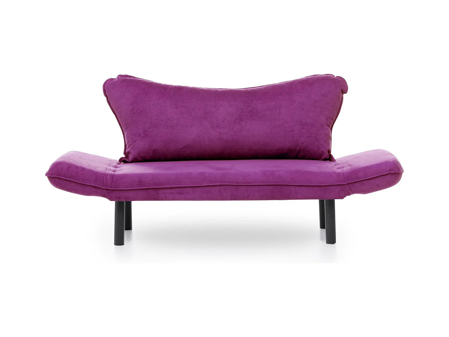 Sofá convertible 2 plazas Kalos tela violeta 140 cm