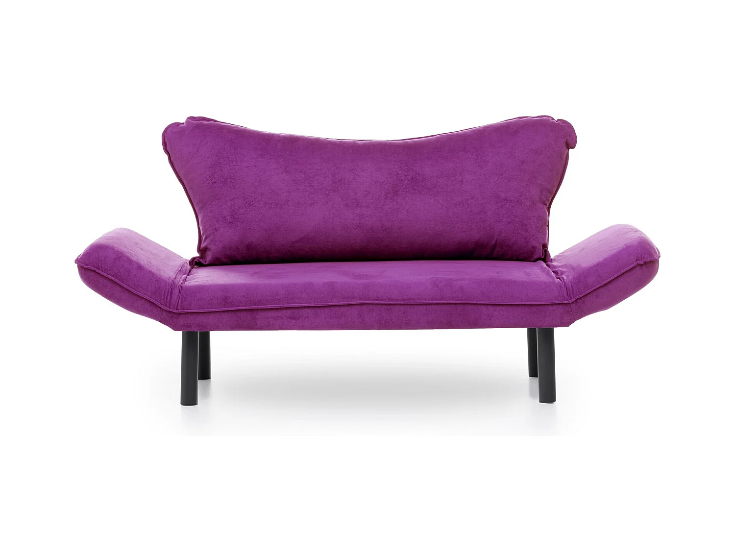 Sofá convertible 2 plazas Kalos tela violeta 140 cm