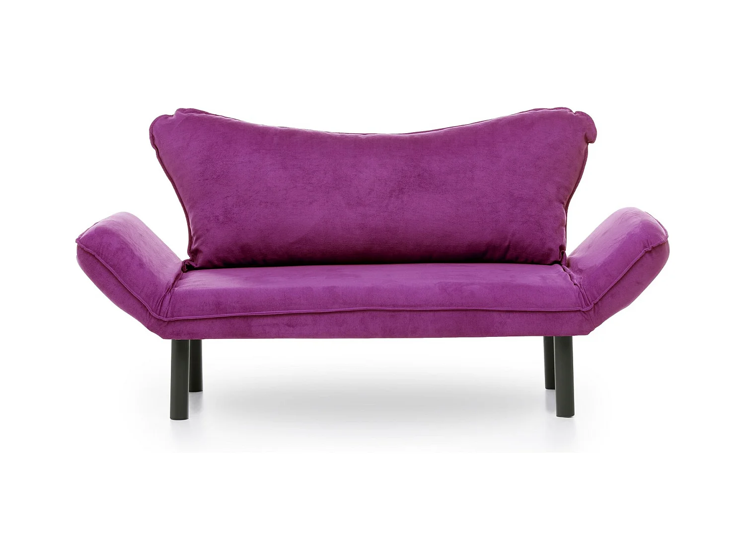 Sofá convertible 2 plazas Kalos tela violeta 140 cm