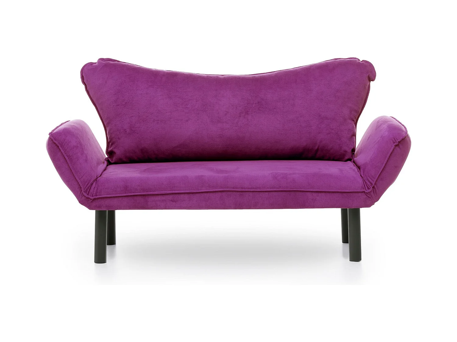 Sofá convertible 2 plazas Kalos tela violeta 140 cm
