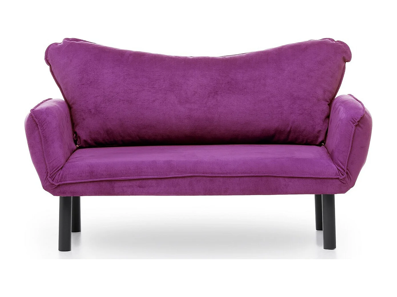 Sofá convertible 2 plazas Kalos tela violeta 140 cm