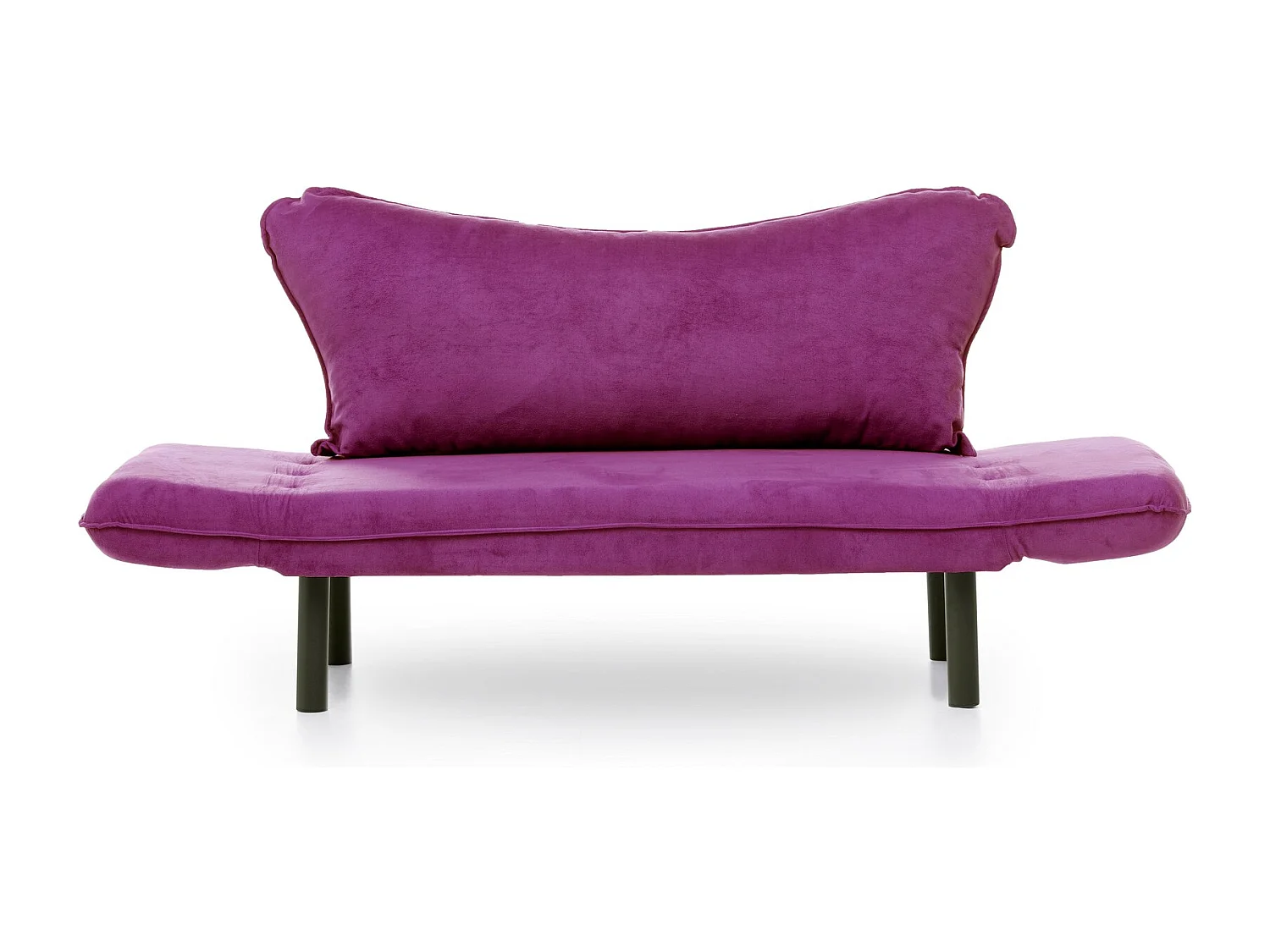 Sofá convertible 2 plazas Kalos tela violeta 140 cm