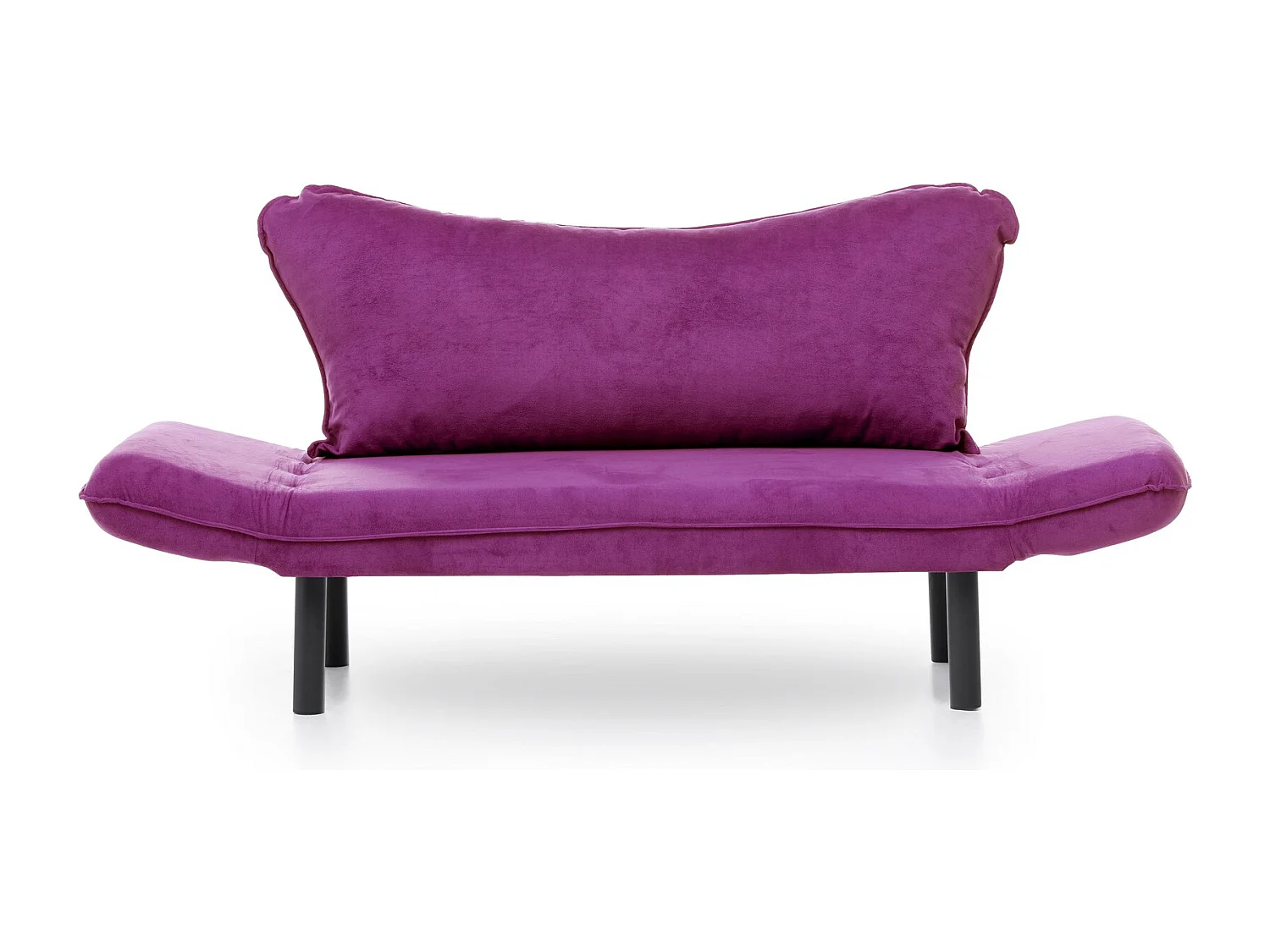 Sofá convertible 2 plazas Kalos tela violeta 140 cm