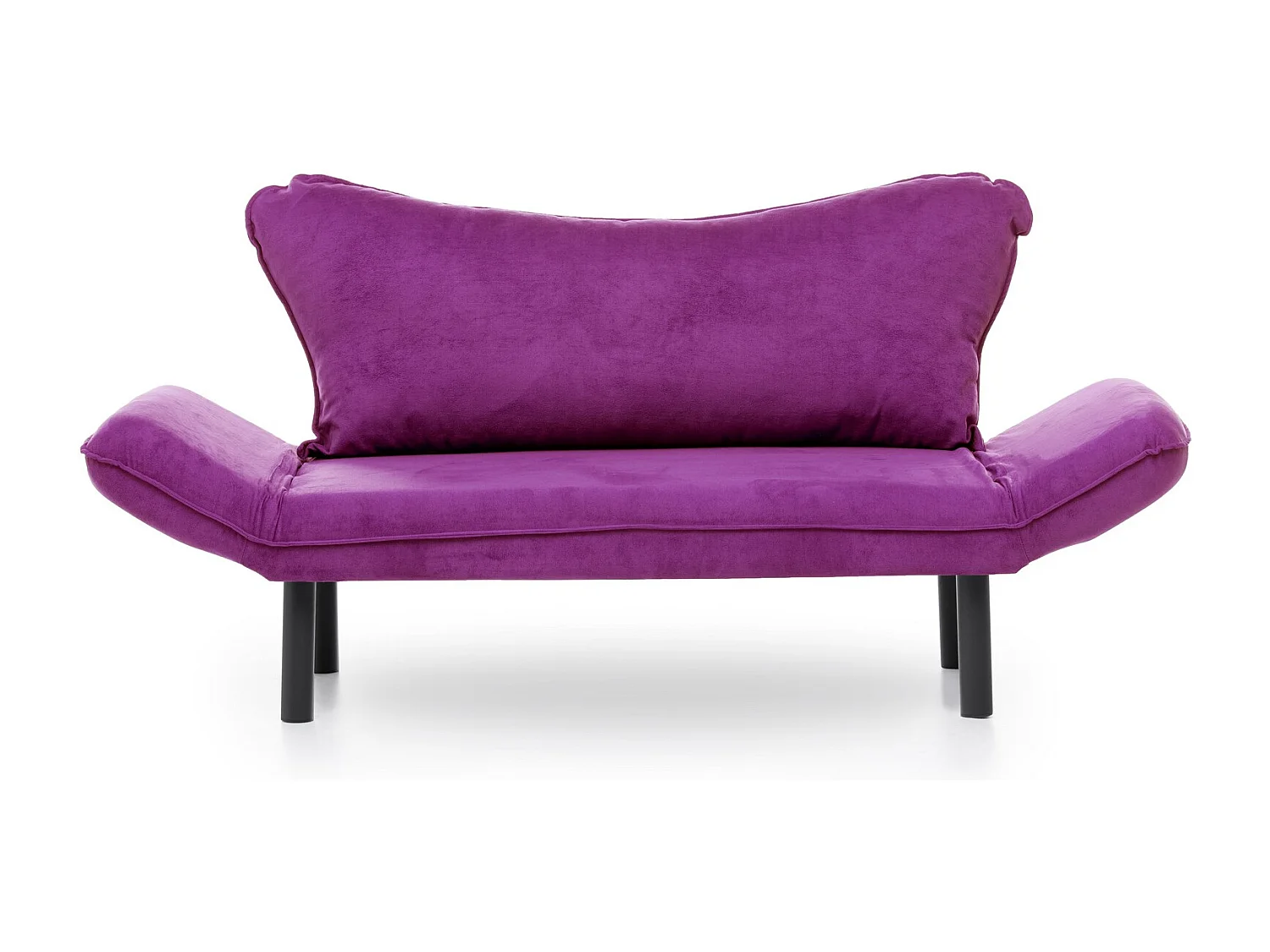 Sofá convertible 2 plazas Kalos tela violeta 140 cm