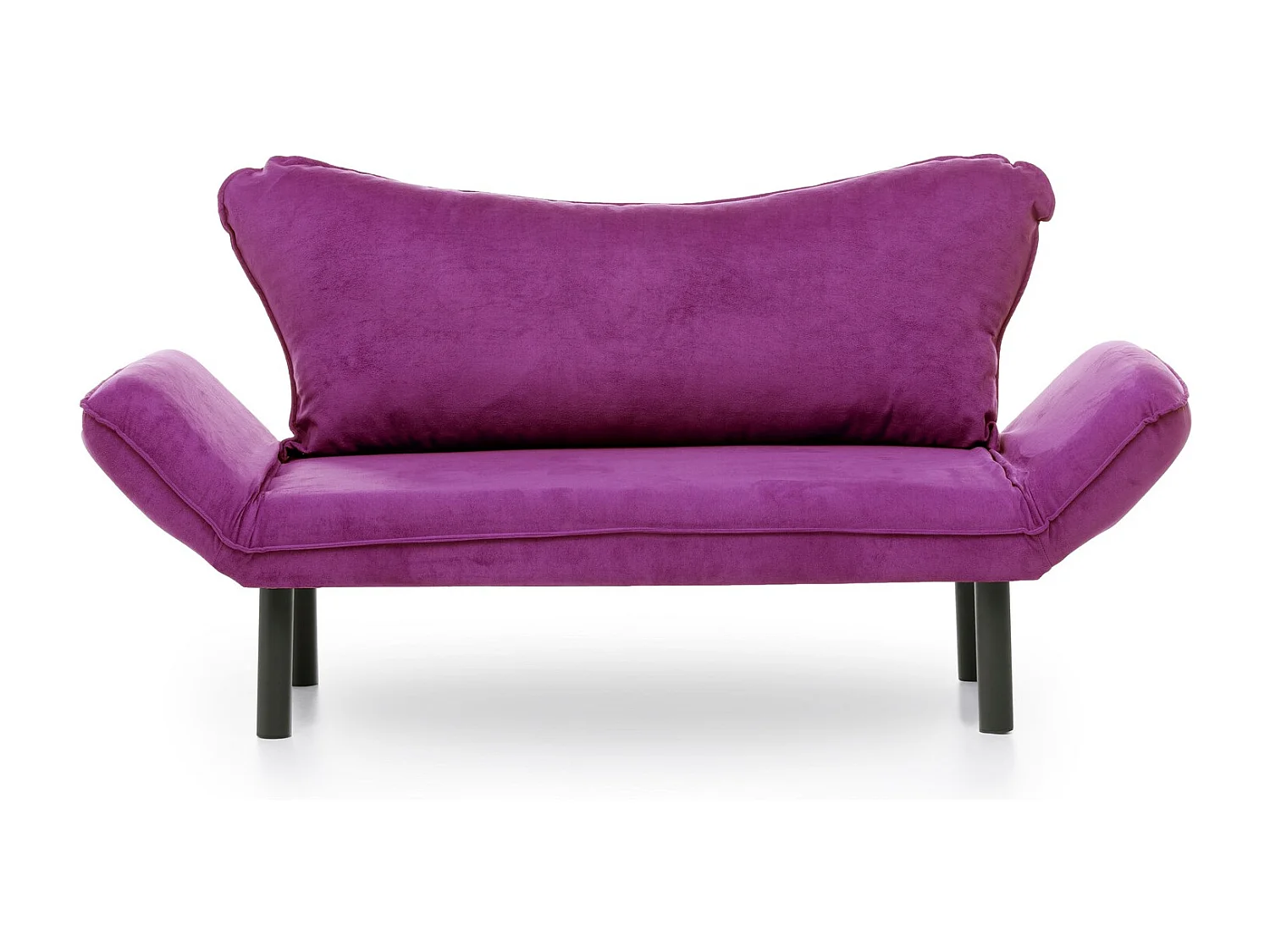 Sofá convertible 2 plazas Kalos tela violeta 140 cm