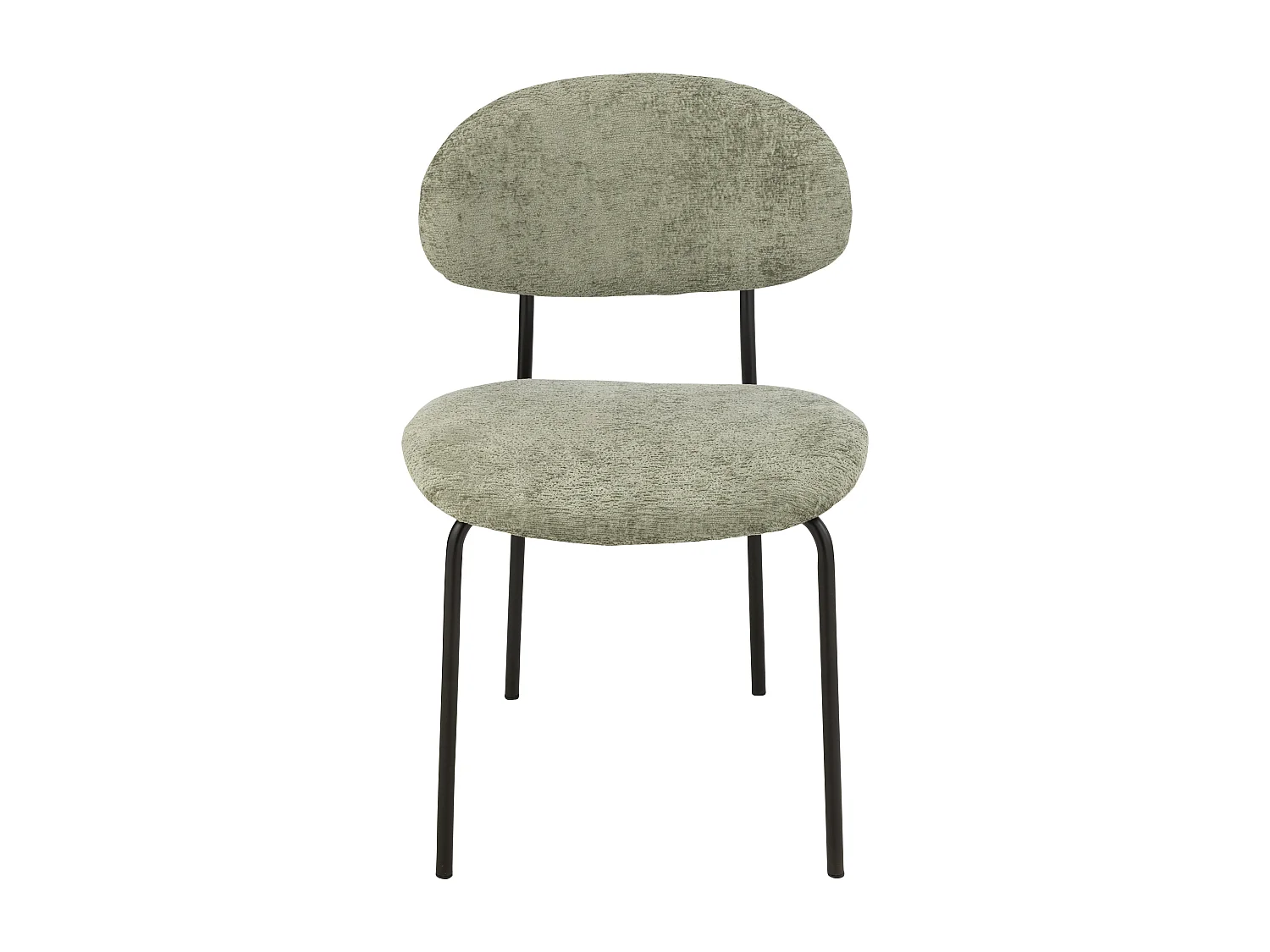 Silla de diseño AKOZ con tejido suave de alta gama y estructura de acero negro mate-Color Marrón