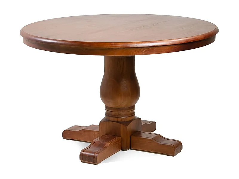 Boliva bruine massief eiken ronde eettafel Ø120 cm