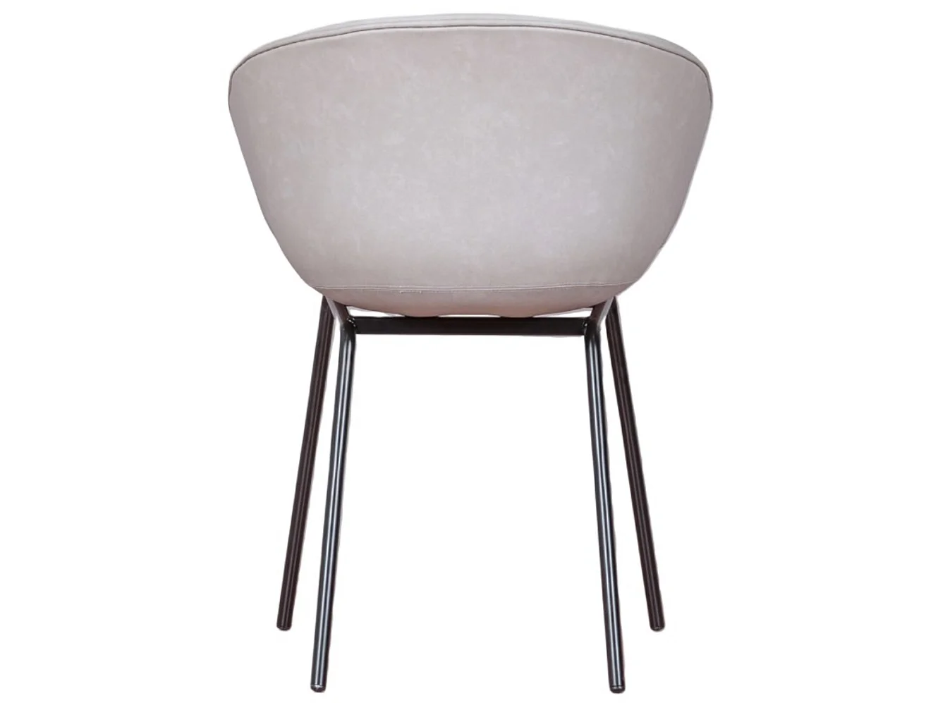 Chaise rembourrée Oliver en similicuir – Élégance et confort pour votre intérieur-Gris clair