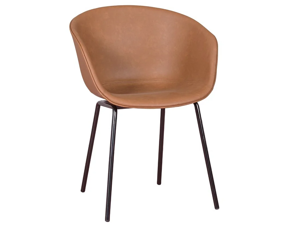 Chaise rembourrée Oliver en similicuir – Élégance et confort pour votre intérieur-Gris clair