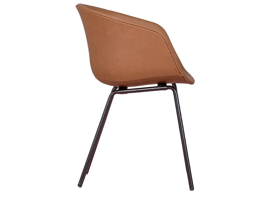 Chaise rembourrée Oliver en similicuir – Élégance et confort pour votre intérieur-Gris clair