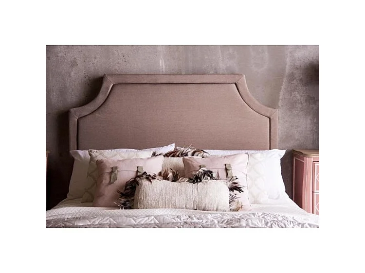Coussin carré shabby chic coton et polyester rose Djamelia