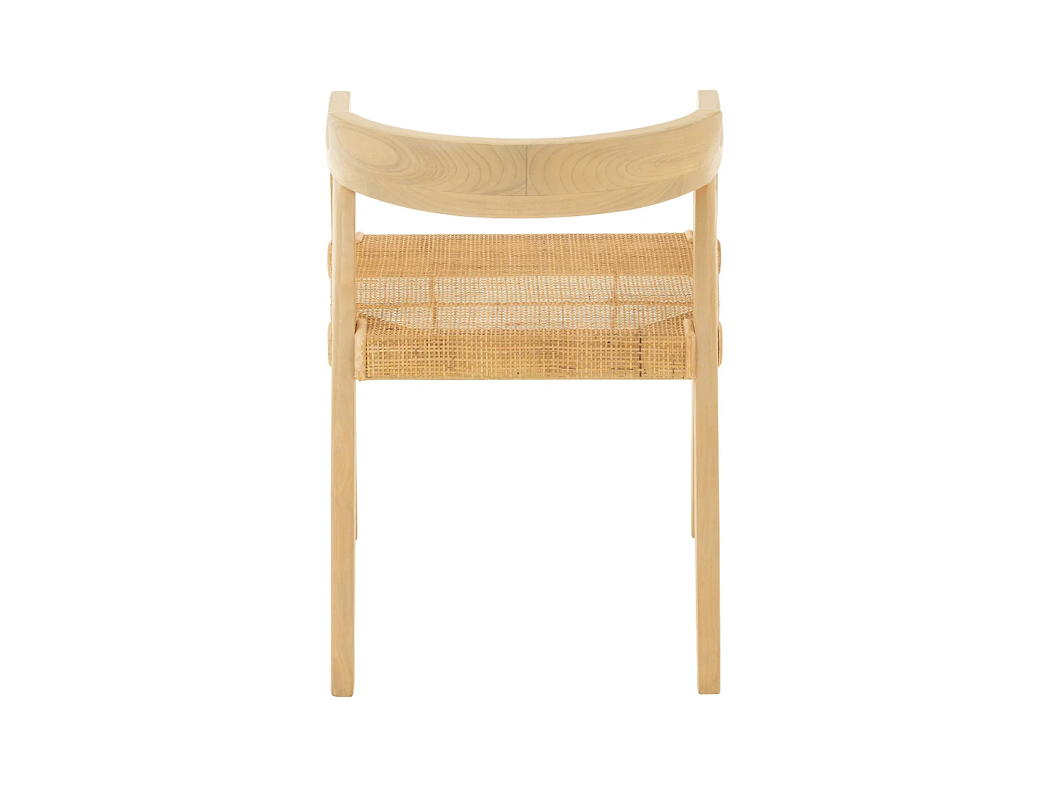 Fauteuil en bois de chêne SUKA – Élégance naturelle et charme artisanal-Beige