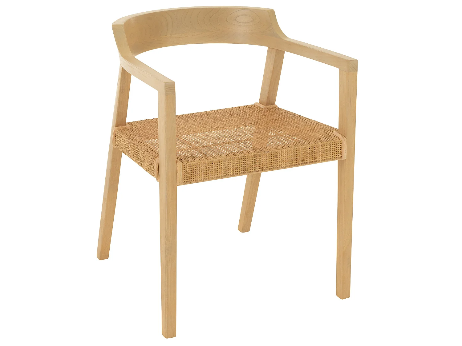 Chaise Design "Sungkai" 71cm Naturel