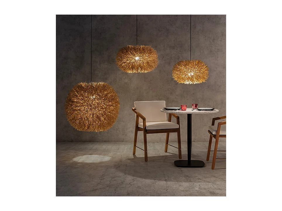 KIRO fauteuil van teakhout en witte stof