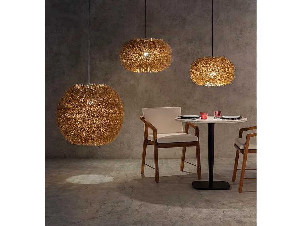 Fauteuil en bois de teck et tissu blanc KIRO