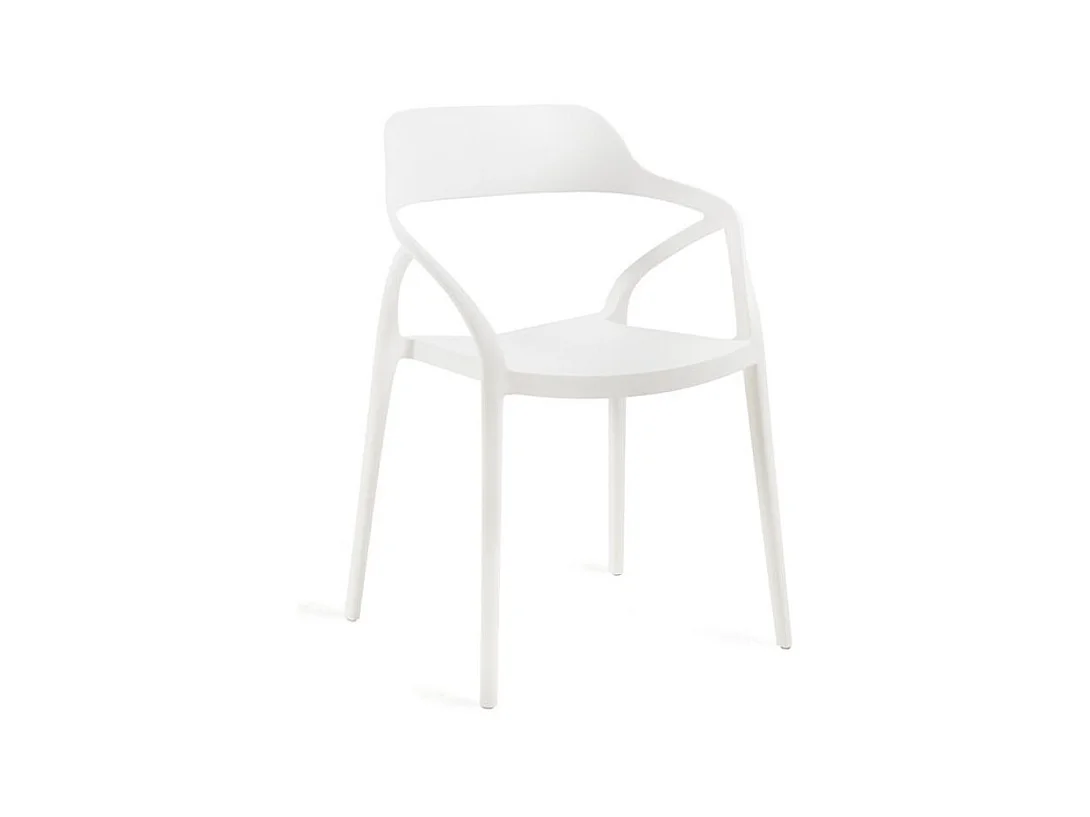 Chaise polypropylène Kinzo – Intérieur et extérieur-Blanc