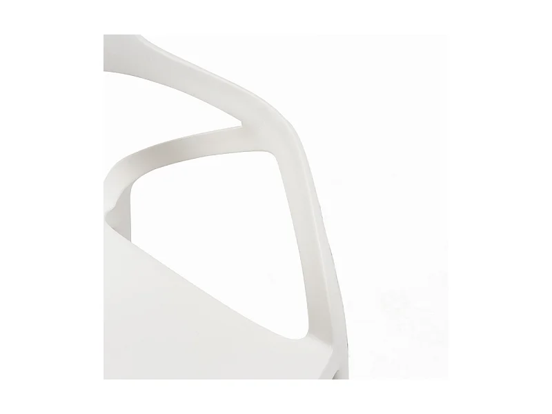 Chaise polypropylène Kinzo – Intérieur et extérieur-Blanc