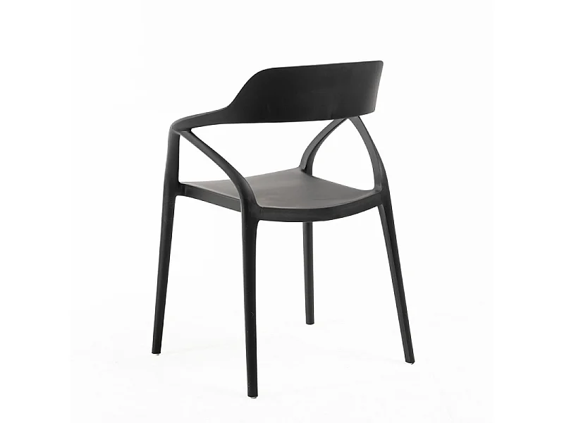 Chaise polypropylène Kinzo – Intérieur et extérieur-Blanc