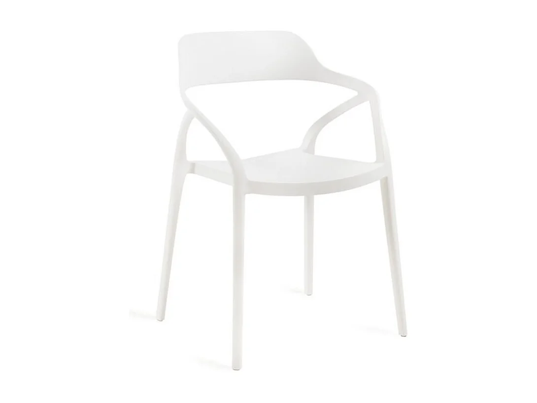 Chaise polypropylène Kinzo – Intérieur et extérieur-Blanc