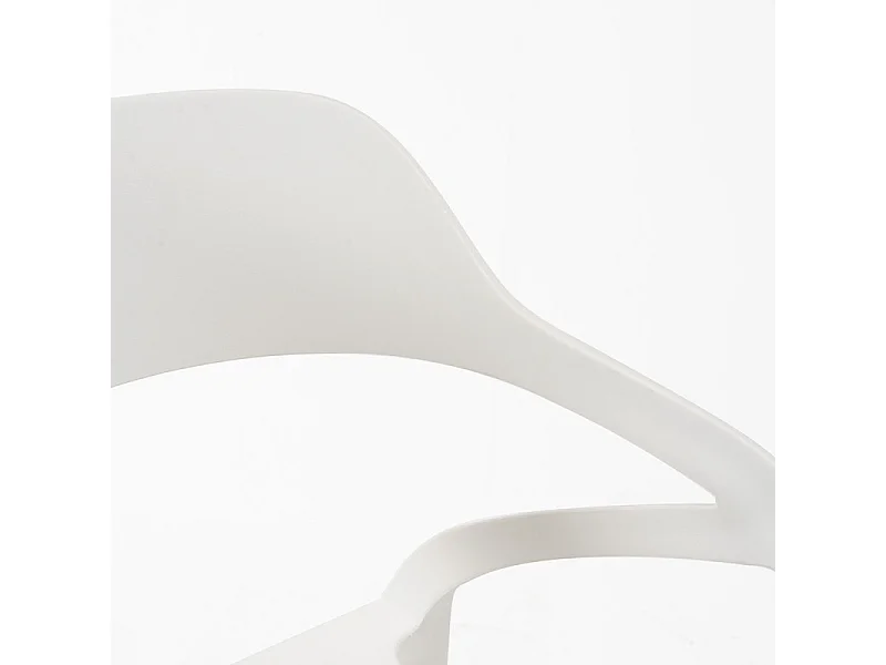 Chaise polypropylène Kinzo – Intérieur et extérieur-Blanc