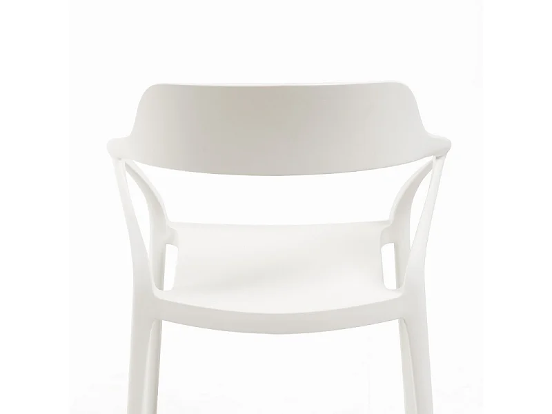 Chaise polypropylène Kinzo – Intérieur et extérieur-Blanc